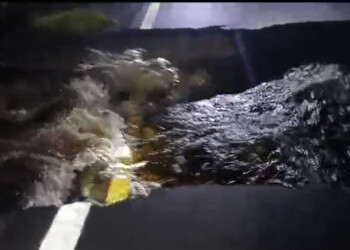 Corte total en la ruta nacional 12 por socavamiento a la altura de Goya