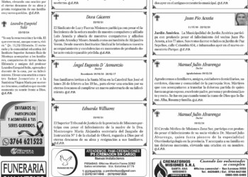 Fúnebres del sábado 24 de febrero de 2024