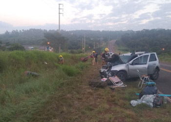 Colisión frontal en la ruta 12 deja dos personas heridas