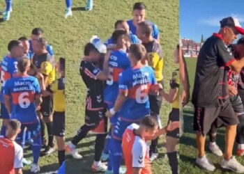 Otra vez la violencia: botellazo en la cara de un jugador obliga a suspender partido por Copa Argentina