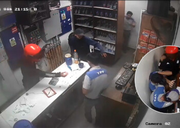 Buscan a dos delincuentes que asaltaron en una estación de servicio de Puerto Esperanza