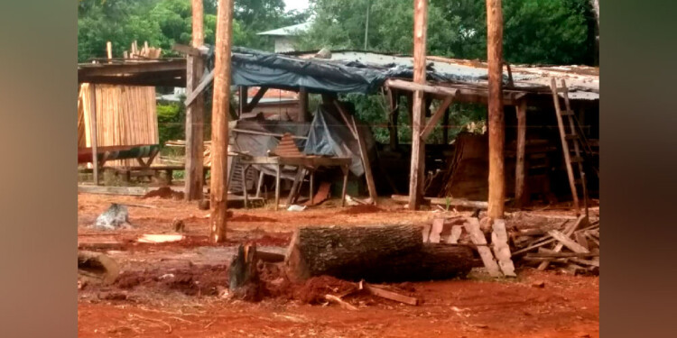 PRECARIO. A simple vista el galpón para la carpintería evidencia un estado de extrema precariedad.