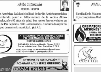 Fúnebres del Sábado 16 de Marzo de 2024