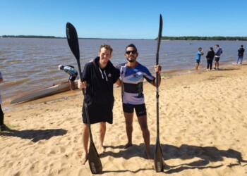 Mauricio y Damián Cardozo, campeones argentinos de canotaje