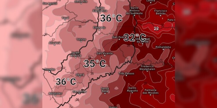 Captura: Pronóstico en Misiones