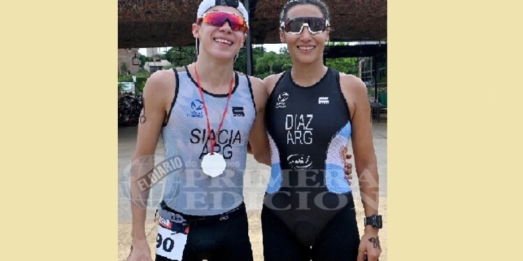 ESFUERZO. Fueron 750 metros de natación, 20k de ciclismo y 5k de pedestrismo.