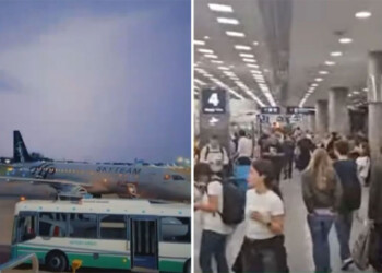 Cancelaciones, demoras y caos en Aeroparque por las fuertes tormentas