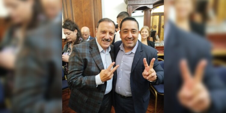 Alberto Arrúa con Ricardo Quintela