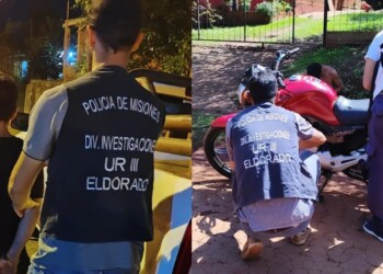 Eldorado: detuvieron a un hombre por robar un CAPS y recuperaron una moto robada en Buenos Aires