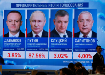 En medio de la crítica internacional, Putin gana las elecciones con el 87% de los votos