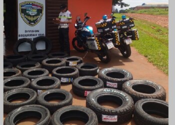 Secuestran millonario contrabando de neumáticos