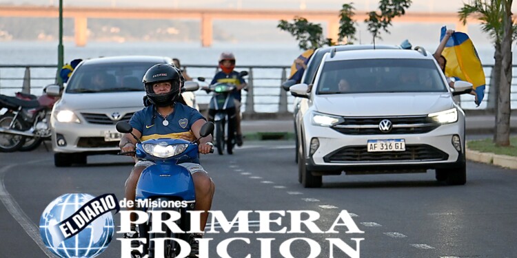 Los hinchas de Boca festejaron el triunfo ante River en la Costanera de Posadas: mirá las mejores fotos