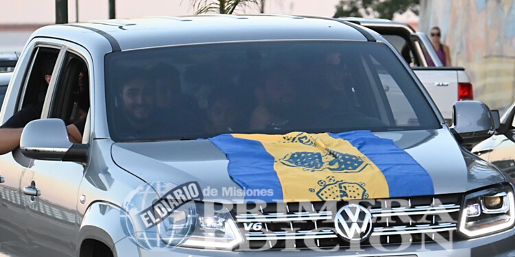 Los hinchas de Boca festejaron el triunfo ante River en la Costanera de Posadas: mirá las mejores fotos