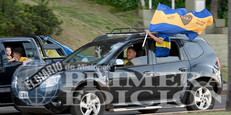 Los hinchas de Boca festejaron el triunfo ante River en la Costanera de Posadas: mirá las mejores fotos