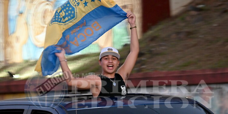 Los hinchas de Boca festejaron el triunfo ante River en la Costanera de Posadas: mirá las mejores fotos