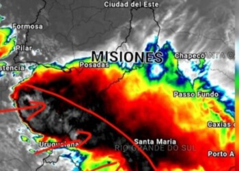 Atención: las tormentas llegarían desde la madrugada a la zona sur de Misiones