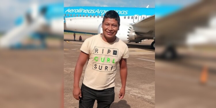 PRIMER VUELO. Dalmacio contó que fue la primera vez que viajó en avión