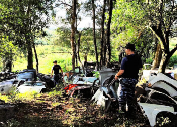 Detienen a un hombre y secuestran vehículos y autopartes en una chacra en San Javier