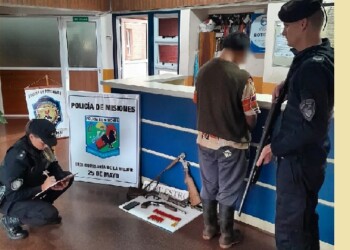 Amenazó con un arma de fuego a su cuñada y le secuestraron varias escopetas