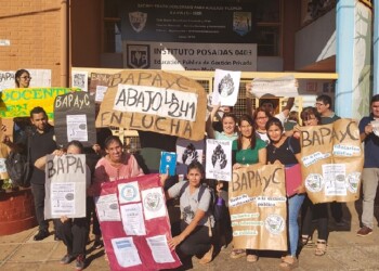 Docentes de asamblea, una modalidad de protesta en rápida réplica en Misiones
