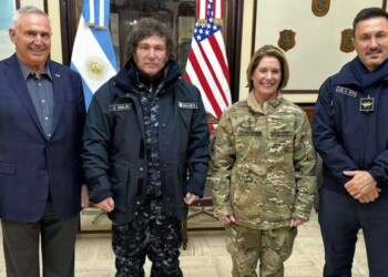 Polémica por la reunión de Milei con militares estadounideses en Ushuaia