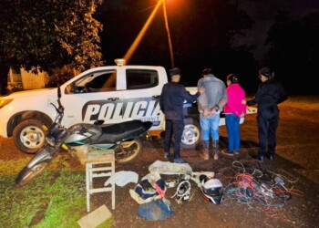 El robo de una vivienda en Mártires llevó a la detención de una pareja de motociclistas en Bonpland