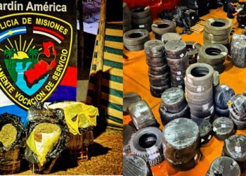 Jardín América: interceptan encomienda con cogollos de marihuana y más de 380 cubiertas de auto