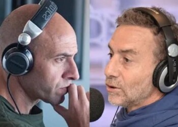 Enojo al aire: Esteban Trebucq le revoleó los auriculares en la cara a Luis Majul en pleno programa