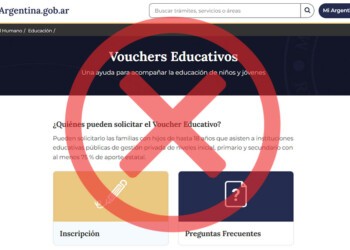 Vouchers educativos: hoy inició la inscripción, pero la página está caída