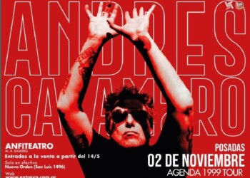 Andrés Calamaro inicia su gira nacional en Posadas