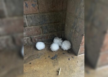 Temporal con caída de granizo en Corrientes
