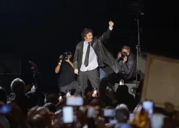 Javier Milei presentó su libro en el Luna Park