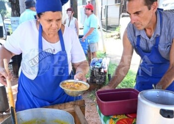 Pese a que la sensación térmica llegó a los 40ºC hubo muy buenas ventas de locro