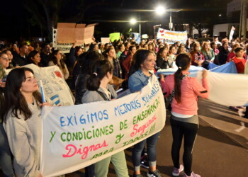 Posadas: la docente en huelga de hambre se volvió a descompensar