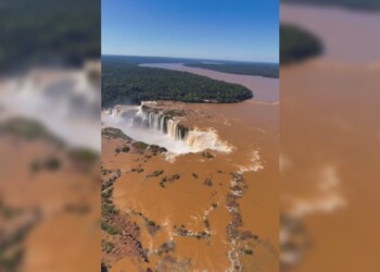 Video desde el cielo: las impresionantes imágenes del caudal de agua en las Cataratas del Iguazú
