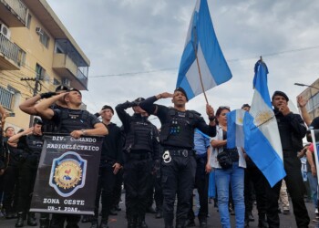 Séptima jornada de acampe policial: se siguen sumando efectivos a la protesta