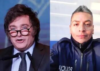 Javier Milei celebró la anulación de condena a Luis Chocobar
