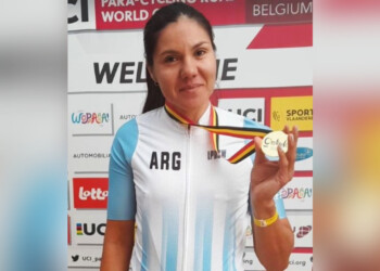 Ciclismo: Mariela Delgado fue oro en la Copa del Mundo en Bélgica