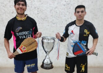 Pelota Paleta: Festejaron Javier Giunta y Marcos Desimoni