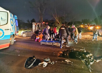 Motociclista resultó gravemente herido tras chocar contra un autoelevador