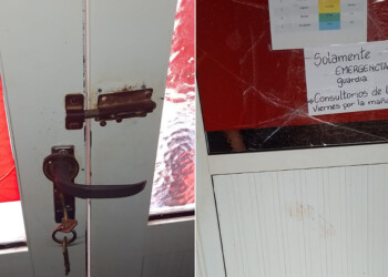 Mujeres insultaron a una médica y dañaron la puerta del hospital de Campo Viera