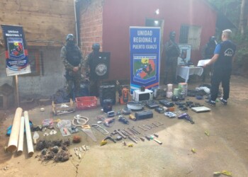 Desbarataron un centro de acopio de bienes robados y de venta de drogas en Iguazú