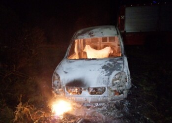 Investigan golpe “motochorro” e incendio de un vehículo utilitario