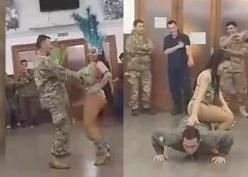 Video: escándalo en la Fuerza Aérea de Mendoza por festejos con bailarinas en un casino militar