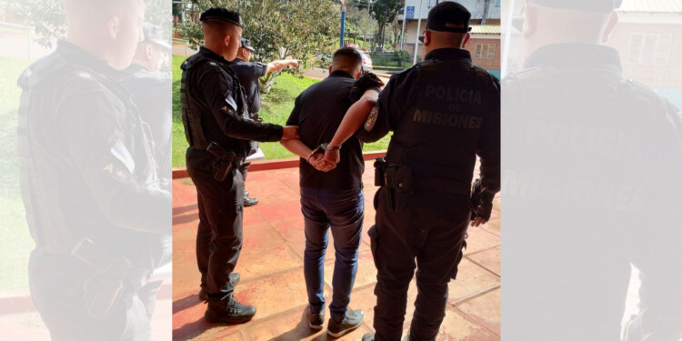DETENIDO. El sospechoso fue atrapado en San Pedro y llevado a Irigoyen.