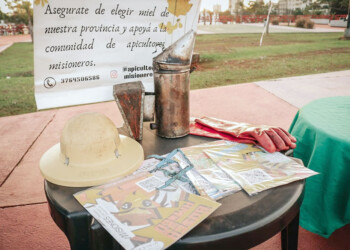 Exitosa exposición en la costanera posadeña en el Día del Apicultor