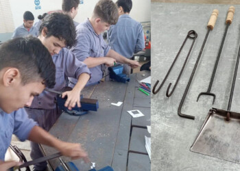 Estudiantes fabricaron sets de asado por el Día del Padre y fueron todo un éxito