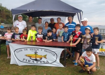 Cierre de temporada de la escuelita de pesca del Pira Pytá: tarde de diversión y buen pique