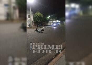 Siniestro vial provocó interrupciones en la avenida Uruguay de Posadas