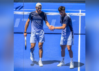 Pádel: el misionero Augsburger debutó con triunfo en Roma